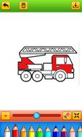 fire truck coloring book 截圖 2