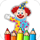 coloring funny clown aplikacja