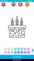 birthday cake coloring book 스크린샷 3