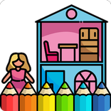 Coloring Beautiful Doll House