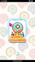 donut coloring book पोस्टर