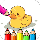 ikon Buku Mewarnai Bebek