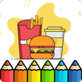 coloring fast food