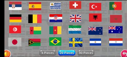 برنامه‌نما World Flags Jigsaw Puzzle عکس از صفحه