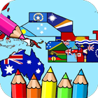 Coloring Oceania Flags 아이콘