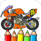 ninja motorbike coloring 圖標