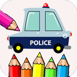 Police Car Coloring Game