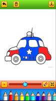 Police Car Coloring Game स्क्रीनशॉट 2