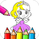 تلوين الاميرة الصغيرة الجميلة APK