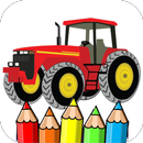 tractor coloring page aplikacja