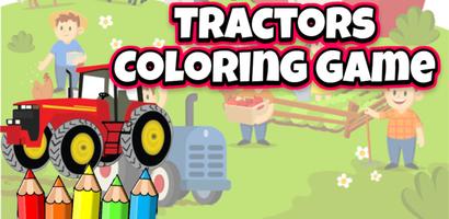 tractor coloring page-poster