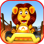 Jungle Animal Car Racing Track icône