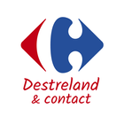 Carrefour Destreland & Contact Zeichen