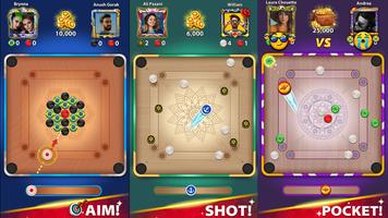 برنامه‌نما Carrom star - استخر تخته دیسک عکس از صفحه