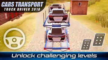 Cars Transport Truck Driver 2018 الملصق