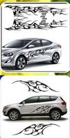 car sticker design постер