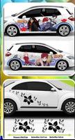 3 Schermata design di adesivi per auto