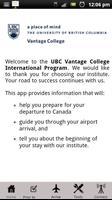 UBC Vantage College PAL পোস্টার