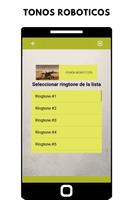 Tonos roboticos, ringtones y sonidos roboticos تصوير الشاشة 1