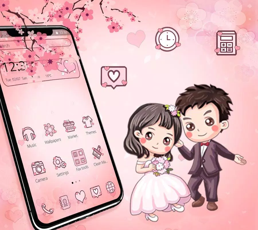Cartoon Couple Love Wedding Theme APK for Android Download Cartoon Couple Love Wedding Theme APK for Android Download