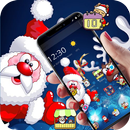 Cartoon Chritmas Santa Deer Theme APK