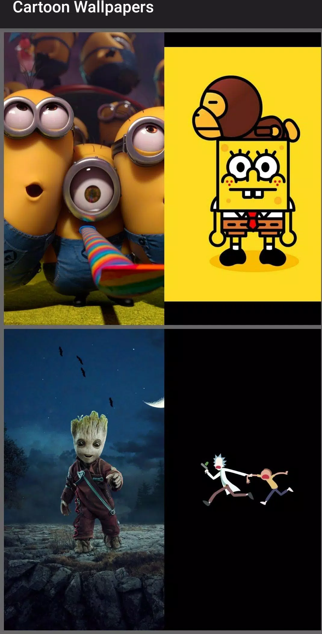 Descarga de APK de Fondos de pantalla de dibujos animados HD 2020 para Android Descarga de APK de Fondos de pantalla de dibujos animados HD 2020 para Android