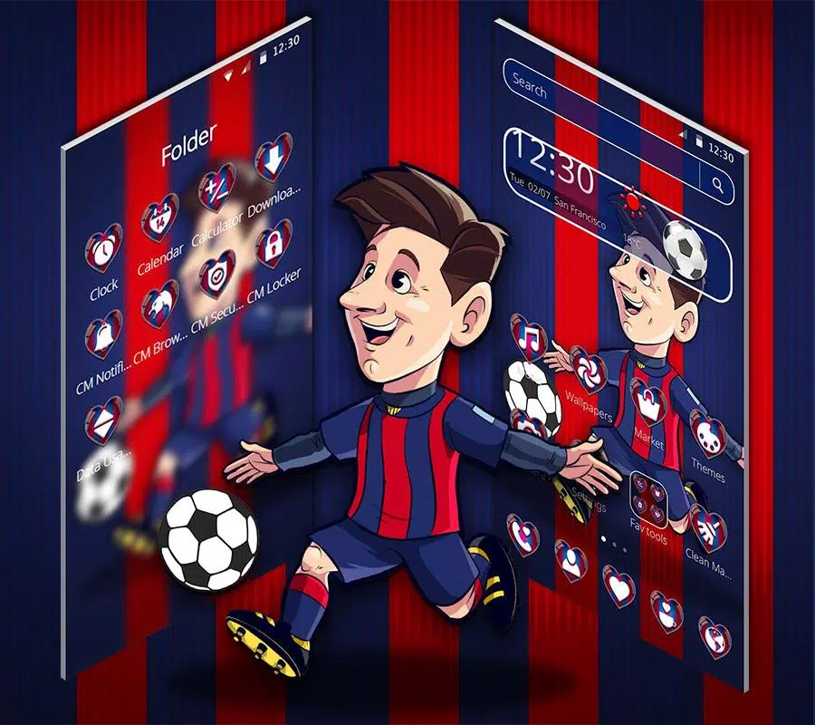 Cartoon Barcelona Football Theme APK for Android Download