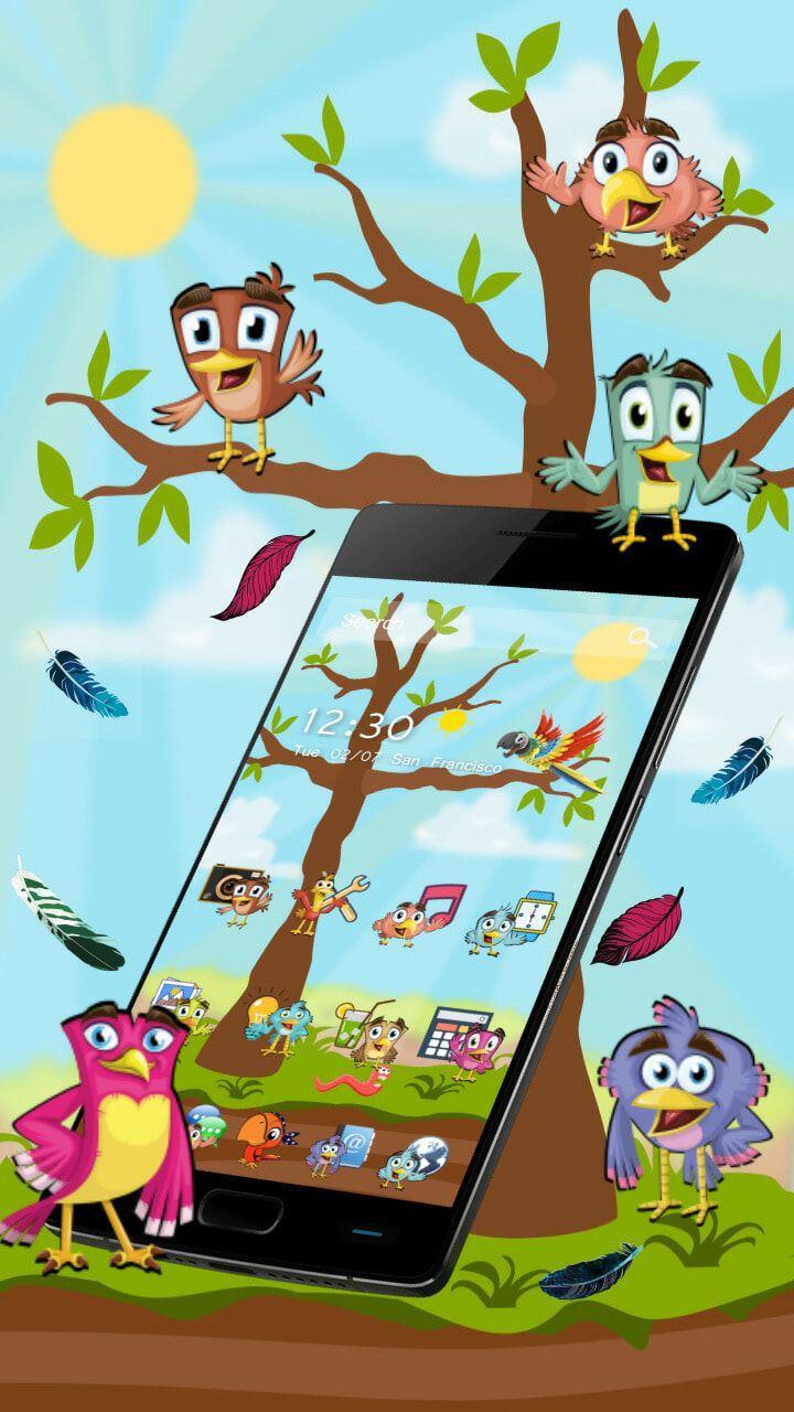 Tema Kartun Burung Biru For Android APK Download