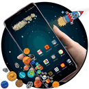 Cartoon Galaxy Universe Planet Gravity Theme APK