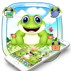 Cartoon frog theme icon
