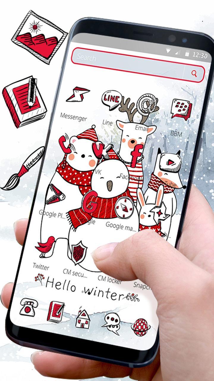 Cartoon Hello Winter Snowman Theme☃ APK for Android Download Cartoon Hello Winter Snowman Theme☃ APK for Android Download