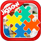 Cartoon jigsaw puzzle game for toddlers أيقونة