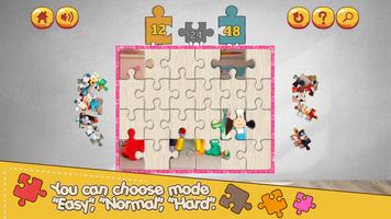 Cartoon jigsaw puzzle game for toddlers 스크린샷 1