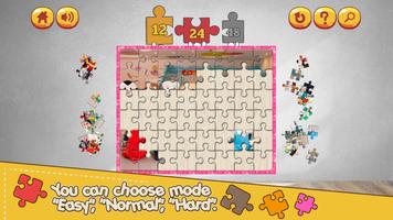 Cartoon jigsaw puzzle game for toddlers Ekran Görüntüsü 2