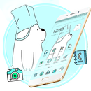 Mint Cartoon Funny Ice Bear Theme APK