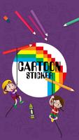 Cartoon Stickers Affiche