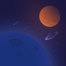 Cartoon Space Universe Theme APK