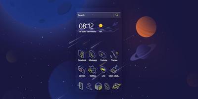 Cartoon Space Universe Theme screenshot 3