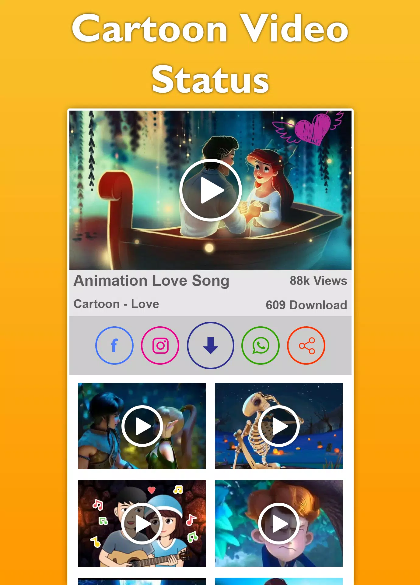 Cartoon Video Status - Status Videos APK for Android Download