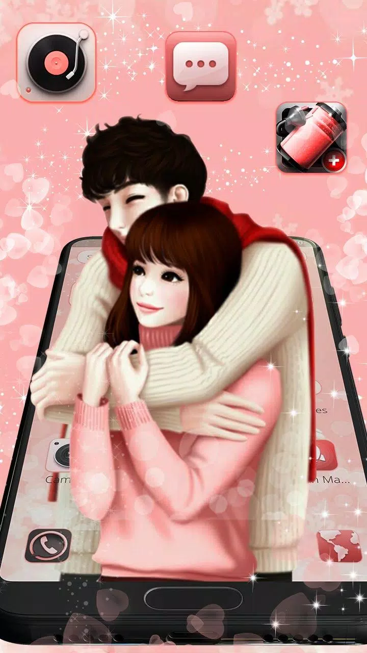 Cartoon Romantic Couple Theme APK pour Android Télécharger Cartoon Romantic Couple Theme APK pour Android Télécharger
