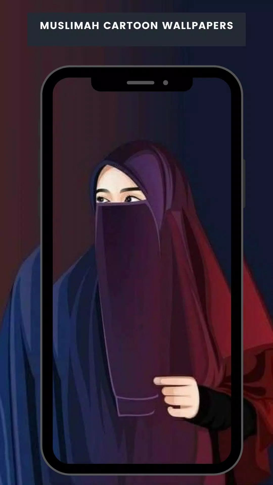 Hijab Girl Cartoon Wallpapers HD ❤️ APK voor Android Download