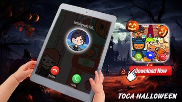Tocaboca halloween Fake Call الملصق