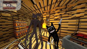 cartoon cat vs siren head mod الملصق