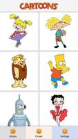 Cartoon Characters Color by Number - Pixel Art screenshot 1