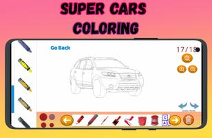 Super Cars Coloring Book ảnh chụp màn hình 2