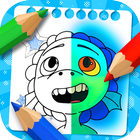 ikon Luca and Alberto coloring cartoon game