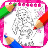 Mona coloring the island princ