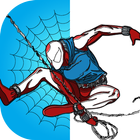 Spider Super Hero Coloring man icon