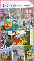 Cartoon Princess Coloring: Color By Numbers capture d'écran 1
