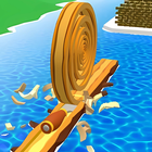 Wood Cutting games 3d icône